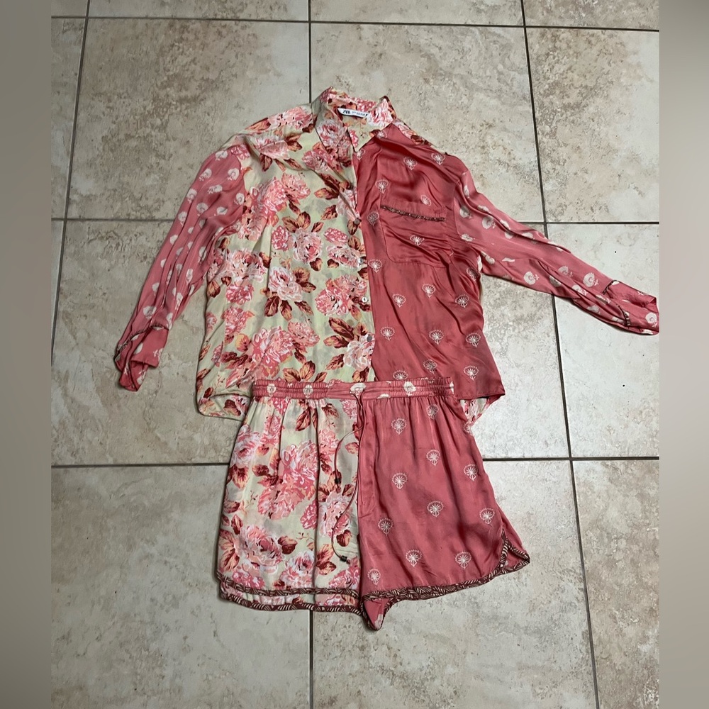 Zara Flowy printed set